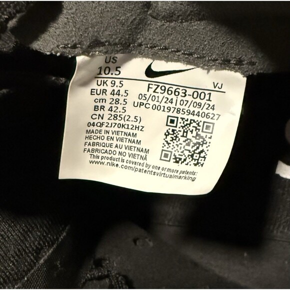 Nike Rival Sprint Track Spikes Black Silver FZ9663-001 Men’s Size 10.5 - Picture 5 of 6